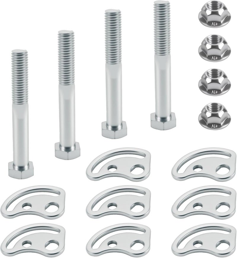 MK-Morzon Front Upper Control Arm Cam Bolts Kit Adjusting Bolt ±1.5 Degree Fit For Chevy Silverado Express Suburban GMC Sierra 1500 2500 Yukon Cadillac Hummer Replaces# K100026 45K5012 MS50067 545-510 - Image 1